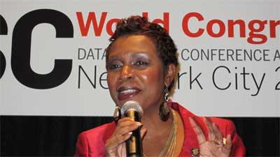 Rep. Yvette Clarke, D-N.Y., discusses the importance of protecting the electric grid from cyberattack.