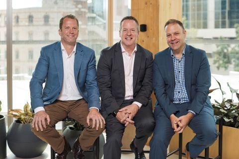 Pictured L to R: Peter Collett, co-founder and co-managing director, Icon Integration; Scott Hahn, Accenture Technology lead for Australia and New Zealand; and Paul Roddis, co-founder and co-managing director, Icon Integration. (Photo: Business Wire)